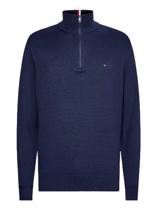 pima org ctn cashmere zip mock Tommy Hilfiger | MW0MW28049DW5.DW5